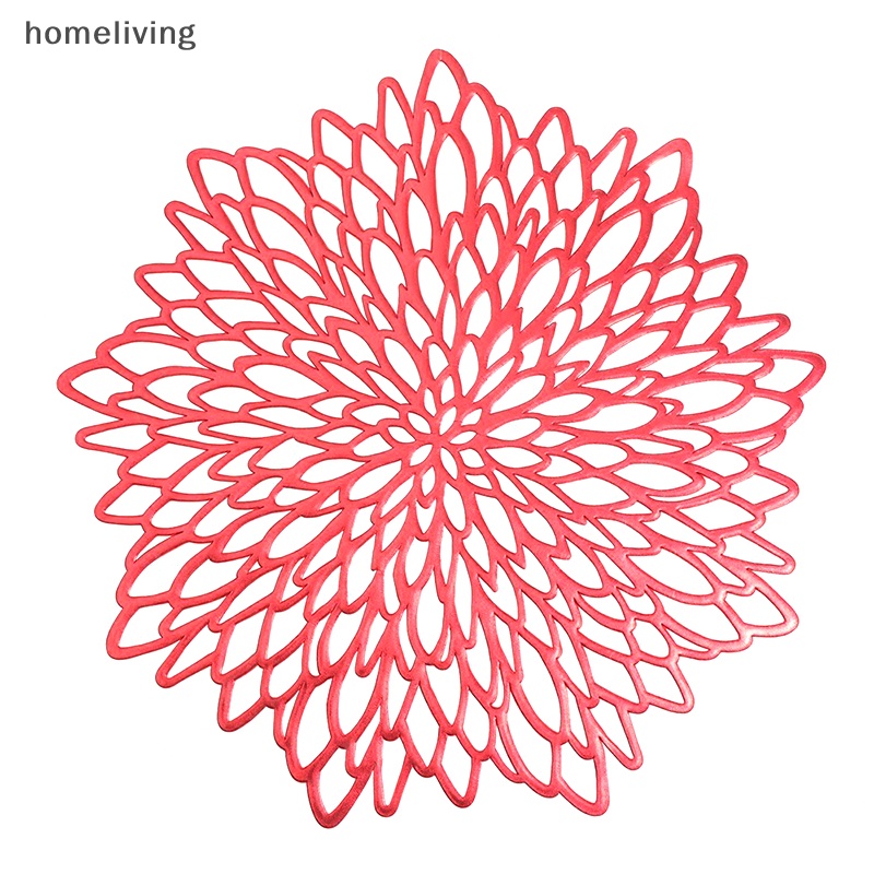 Tấm Lót Bàn Ăn Bằng PVC Cách Nhiệt Họa Tiết Hoa Dập Lỗ Tiện Dụng