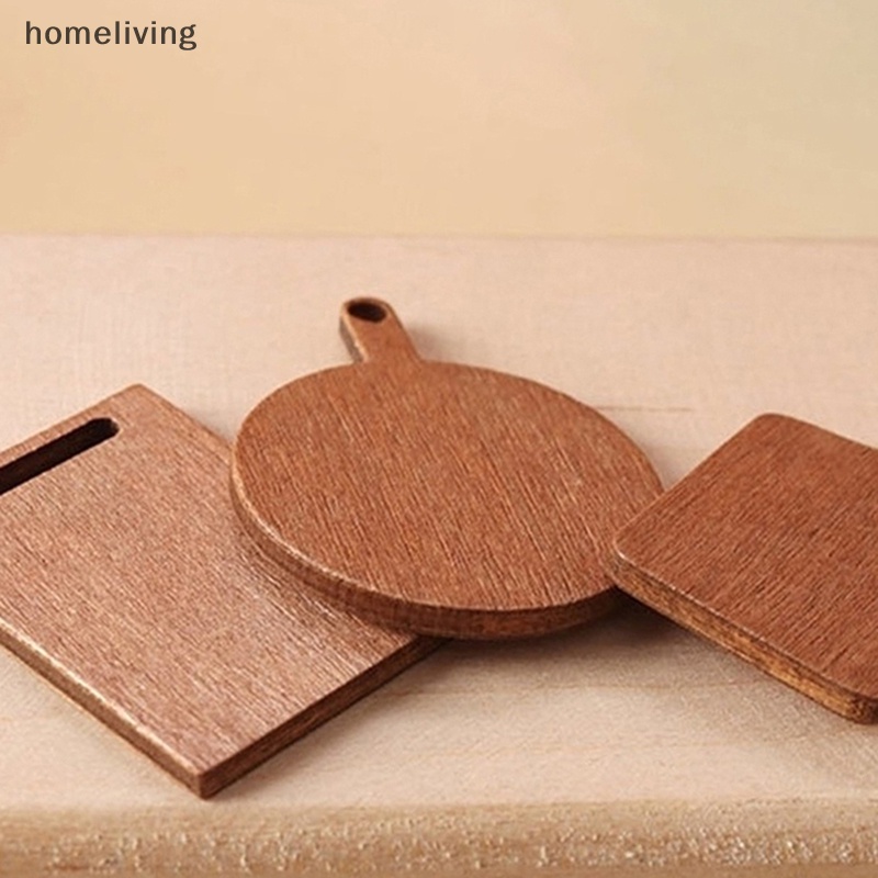 Bộ 5 Thớt Cắt Bánh Mì Tỉ Lệ 1: 12 Dùng Trang Trí Nhà Búp Bê