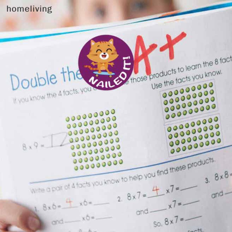 Bộ 500 Miếng Dán Khen Thưởng Hình Động Vật Dễ Thương