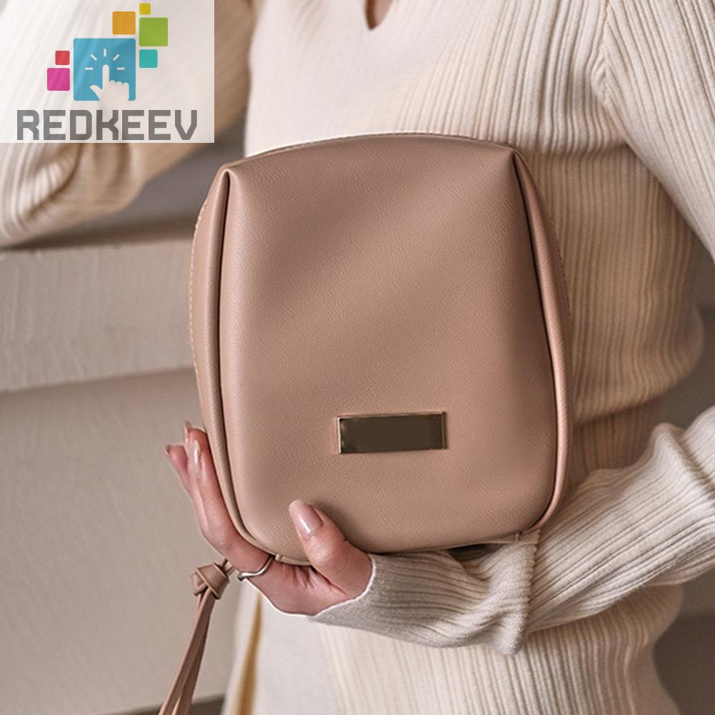 Túi Da PU Đựng Mỹ Phẩm Sức Chứa Lớn Tiện Dụng Cho Nữ