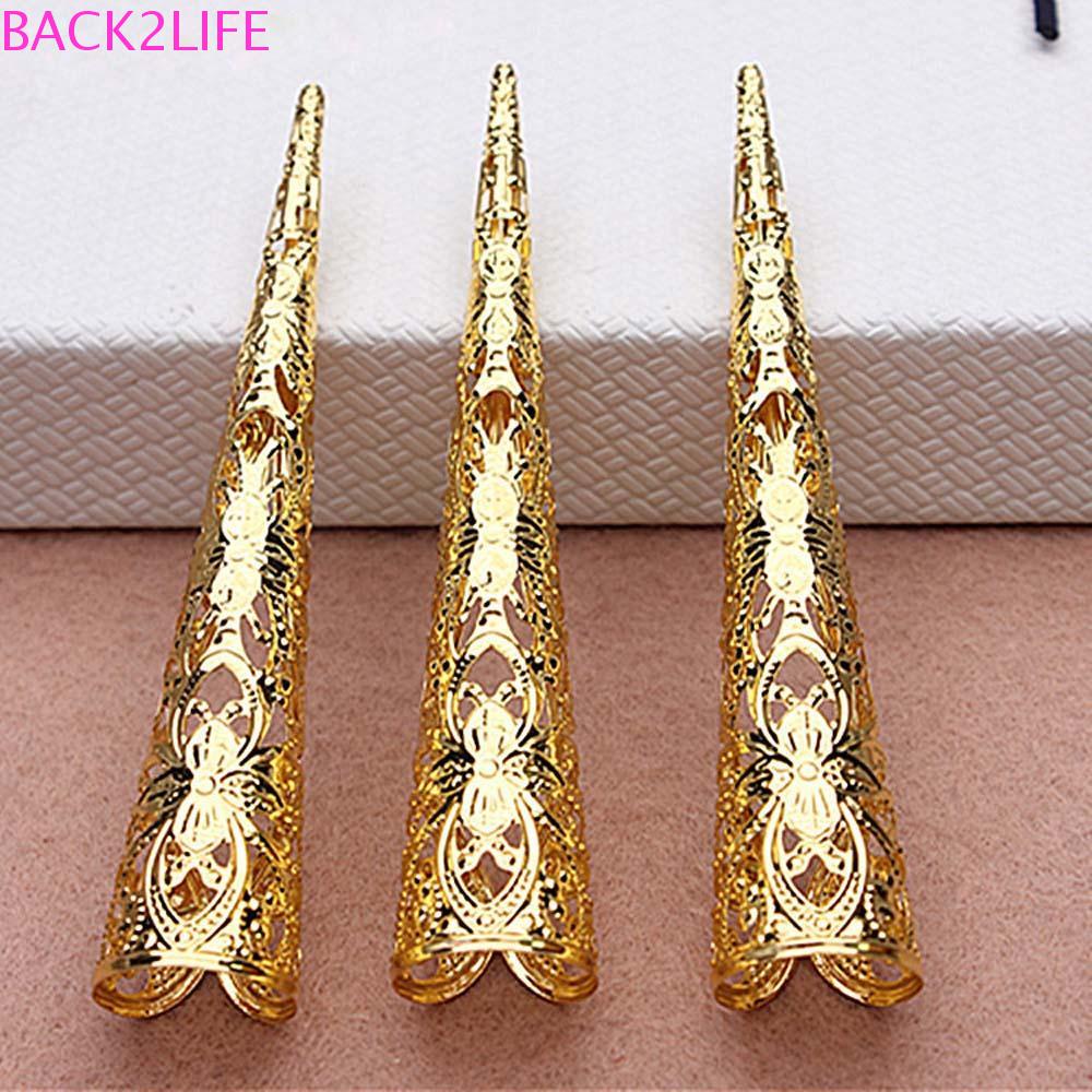 Set 2 Nhẫn Đeo Ngón Tay Hóa Trang Phong Cách Cổ Điển Sự Bảo Vệ