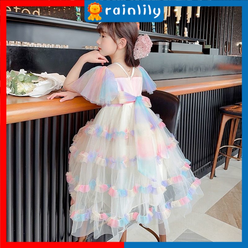 Đầm Công Chúa Elsa Thời Trang Mùa Hè 2023 Mới Cho Bé Gái