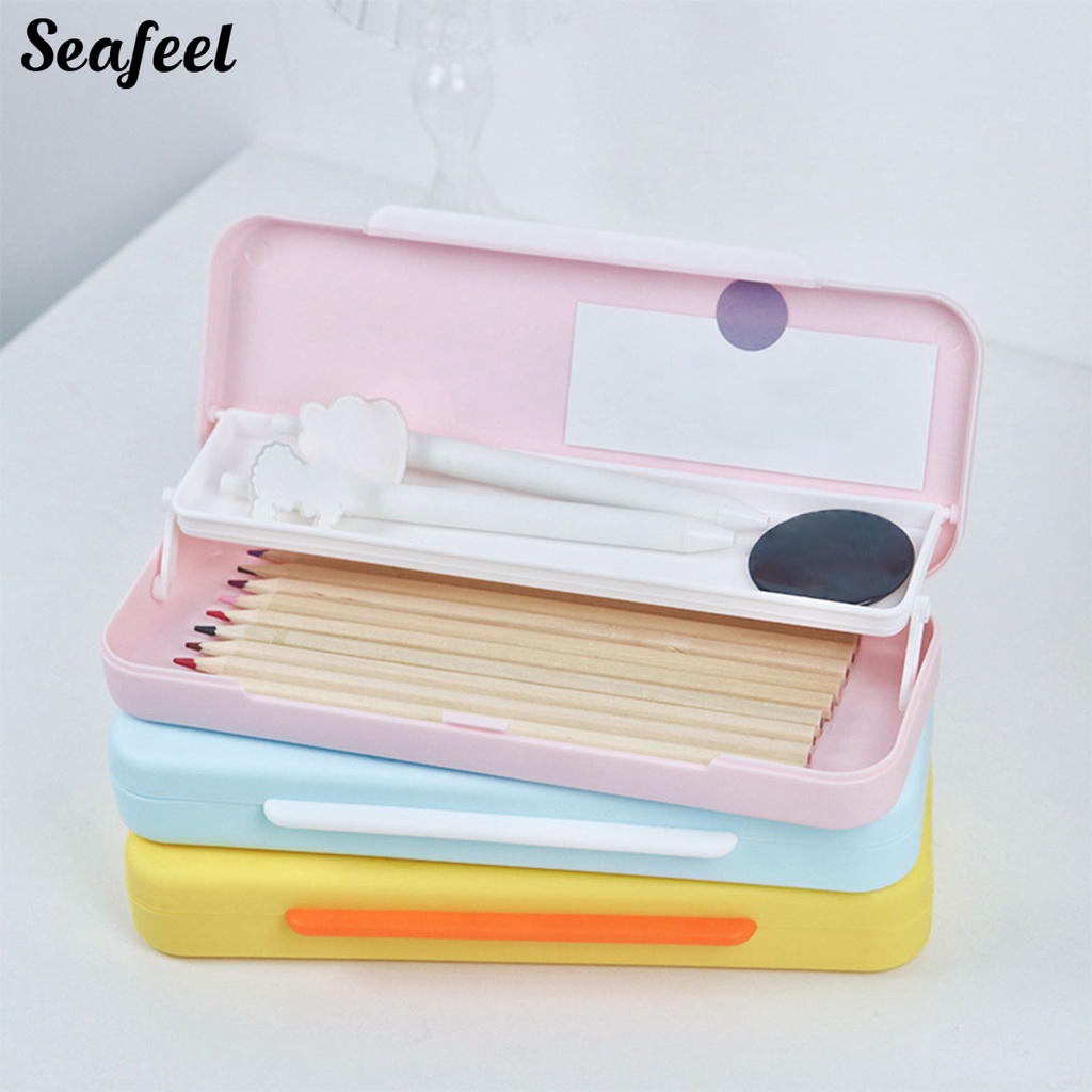 Túi Đựng Bút Bằng PP Viền Mịn Chống Mài Mòn Dung Tích Lớn Cho Trường Học