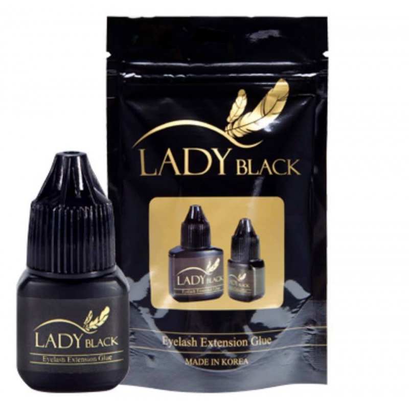 Keo nối mi lady black LASHES SUPPLY chuyên dụng KHÔ 2-4S BỀN 4-6 TUẦN