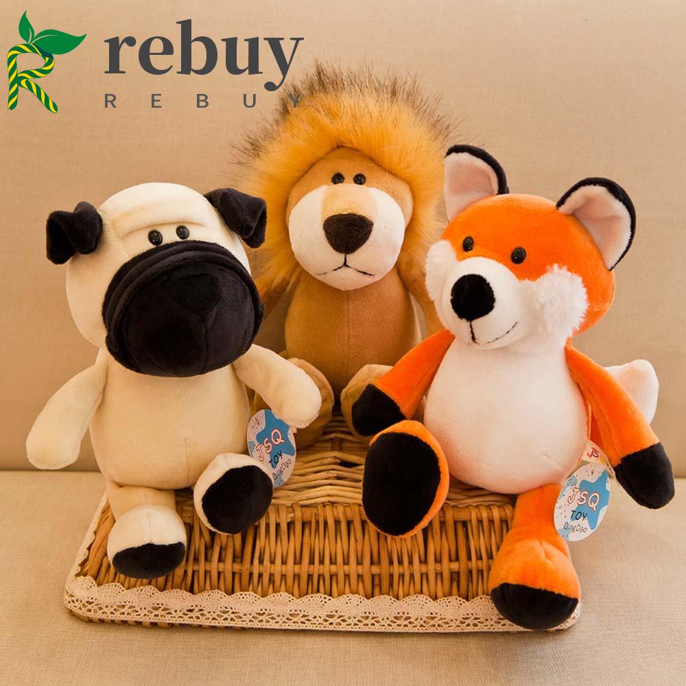 Rebuy búp bê sang trọng quà tặng sinh nhật con chó voi khỉ sư tử gấu trúc hổ đồ chơi nhồi bông