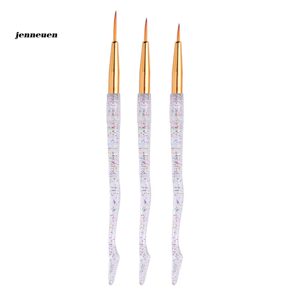 Set 3 Cọ Vẽ Trang Trí Móng Nghệ Thuật Di Động Tiện Dụng