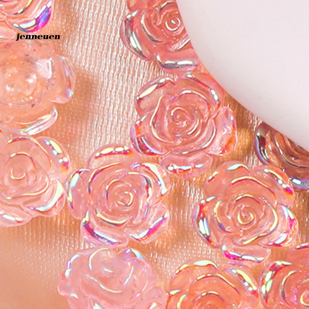 1 Túi Phụ Kiện Trang Trí Móng Tay 3D Hình Hoa Hồng Nhiều Màu Sắc Charms