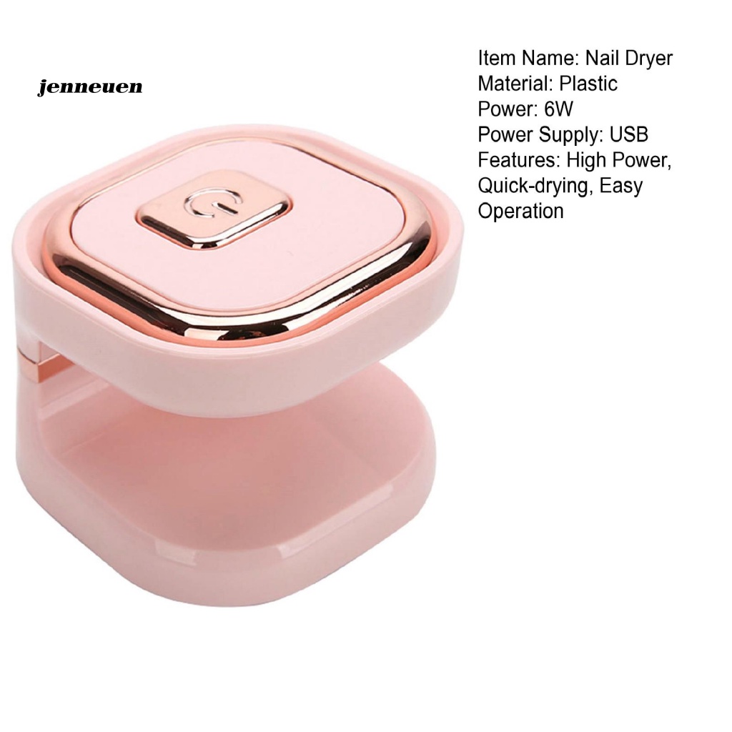 Đèn Sấy Khô Móng Tay Mini Một Nút Nguồn USB Tiện Dụng