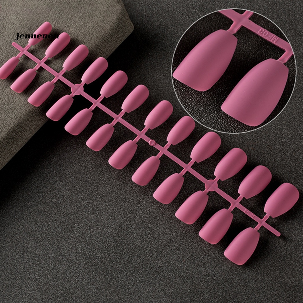 Bộ 24 Móng Tay Giả Ngắn Che Phủ Toàn Diện Màu Sắc Sống Động