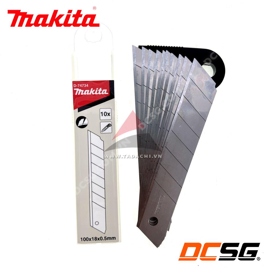 Lưỡi dao rọc giấy 100x18x0.5mm Makita D-74734 | DCSG