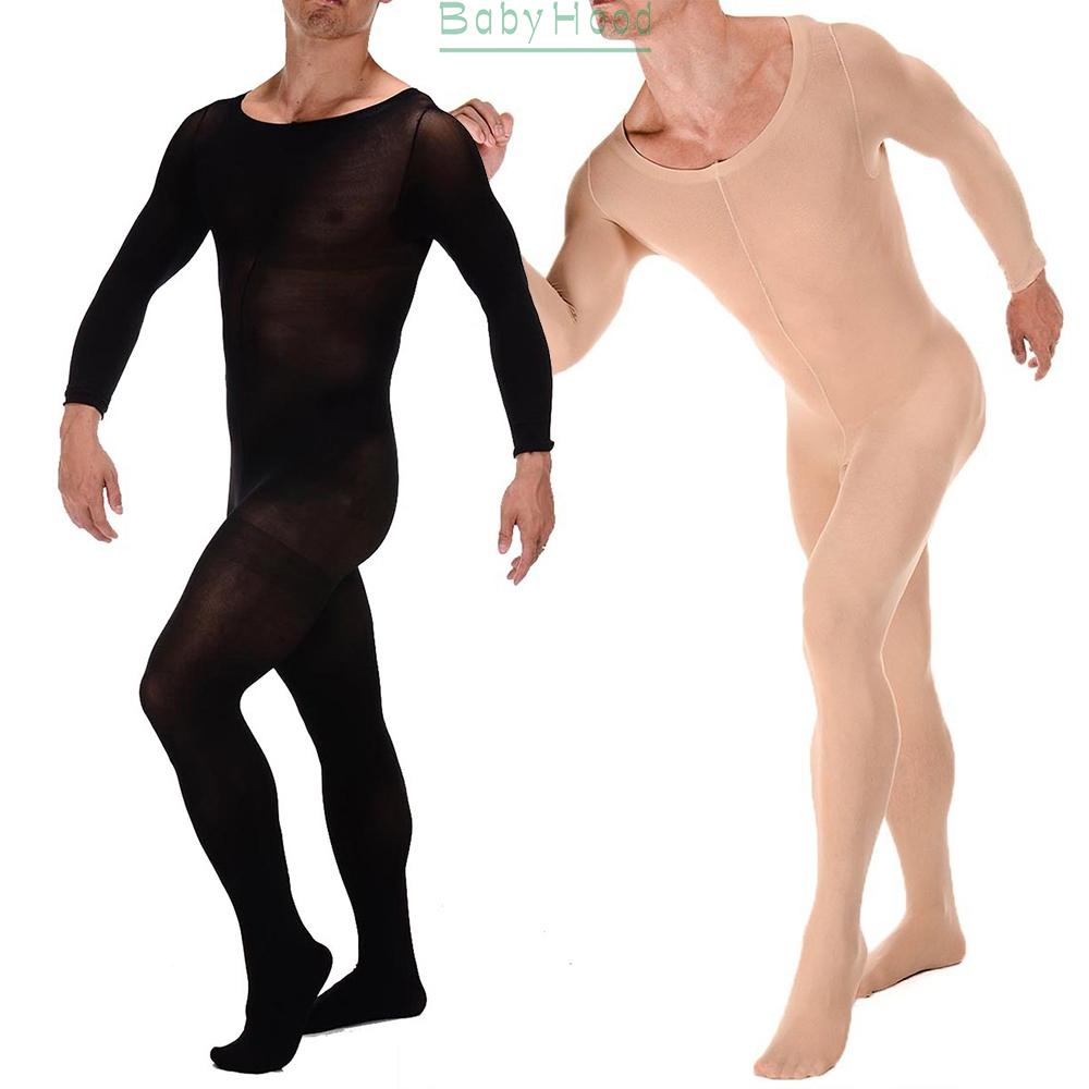 Bộ Bodysuit Lưới Xuyên Thấu Dài Tay Xuyên Thấu Ướt Leotard#BBHOOD