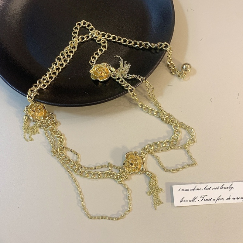 Dây Xích Đeo Hông Bằng Kim Loại Màu Vàng Kim Dùng Hóa Trang Cho Tiệc Tùng