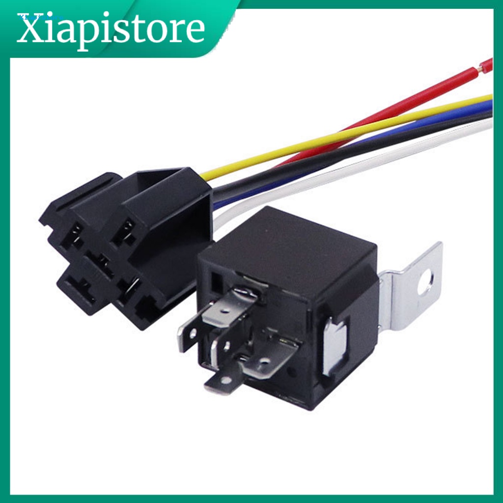 Rơ Le Tự Động JD1914 Chống Thấm Nước 12 / 24V 5 Pin Kèm Ổ Cắm Chuyên Dụng Cho Xe Hơi