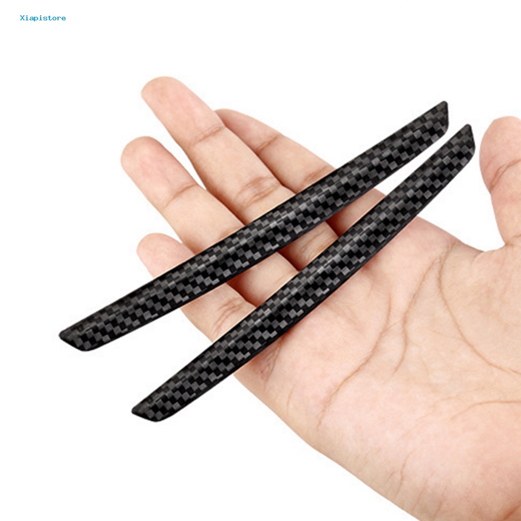 Bộ 4 Miếng Dán Cạnh Cửa Xe Hơi Chống Va Chạm Chống Trầy Xước Họa Tiết Sợi Carbon