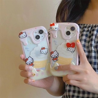 Hellokitty Ốp Điện Thoại tpu Silicon Chống Sốc Trong Suốt Hình Hello Kitty Cho iphone 15 11 14 13 12 pro max 7 8 plus xr x xs max se2020