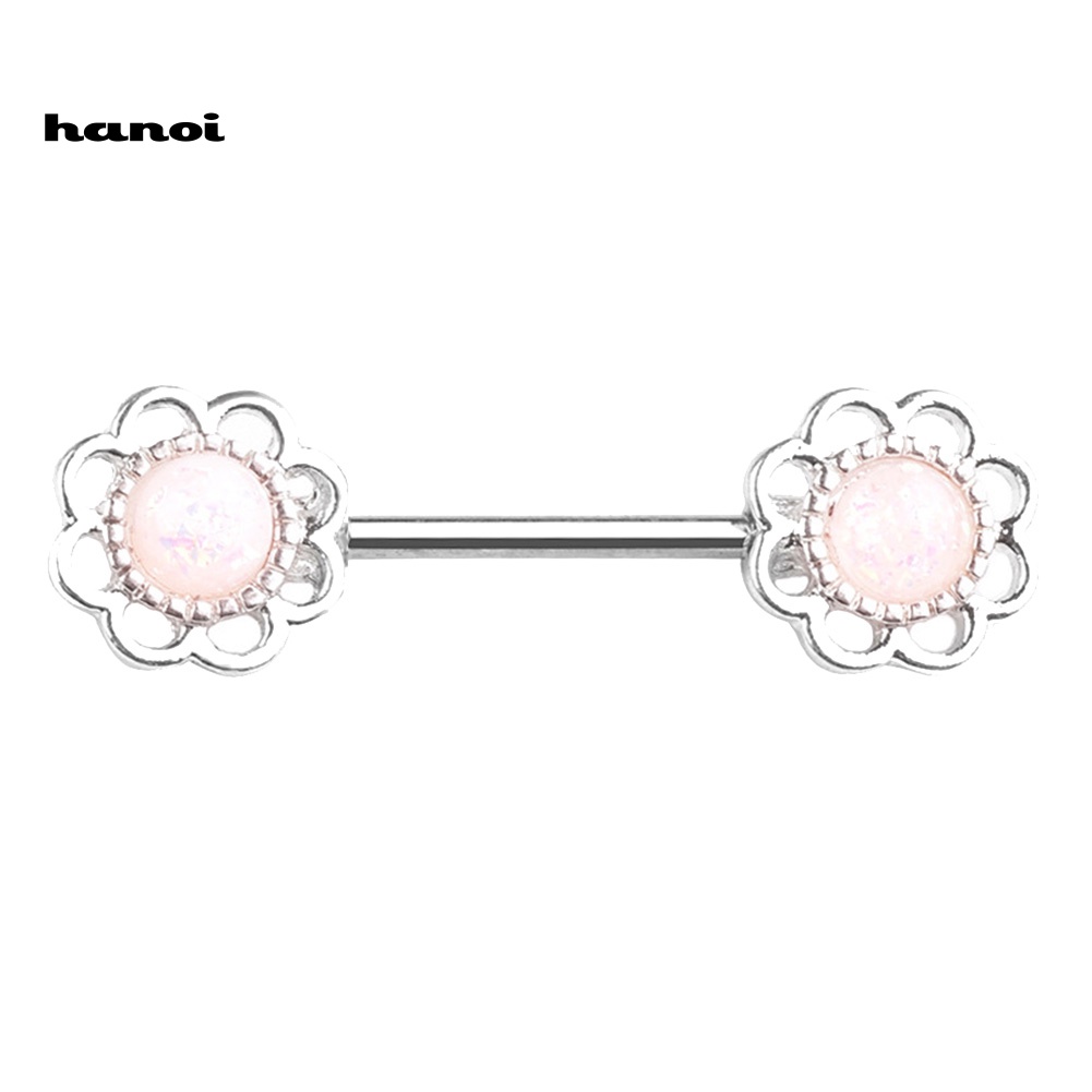 1 Khuyên Xỏ Cơ Thể Hình Bông Hoa Bằng Thép Không Gỉ