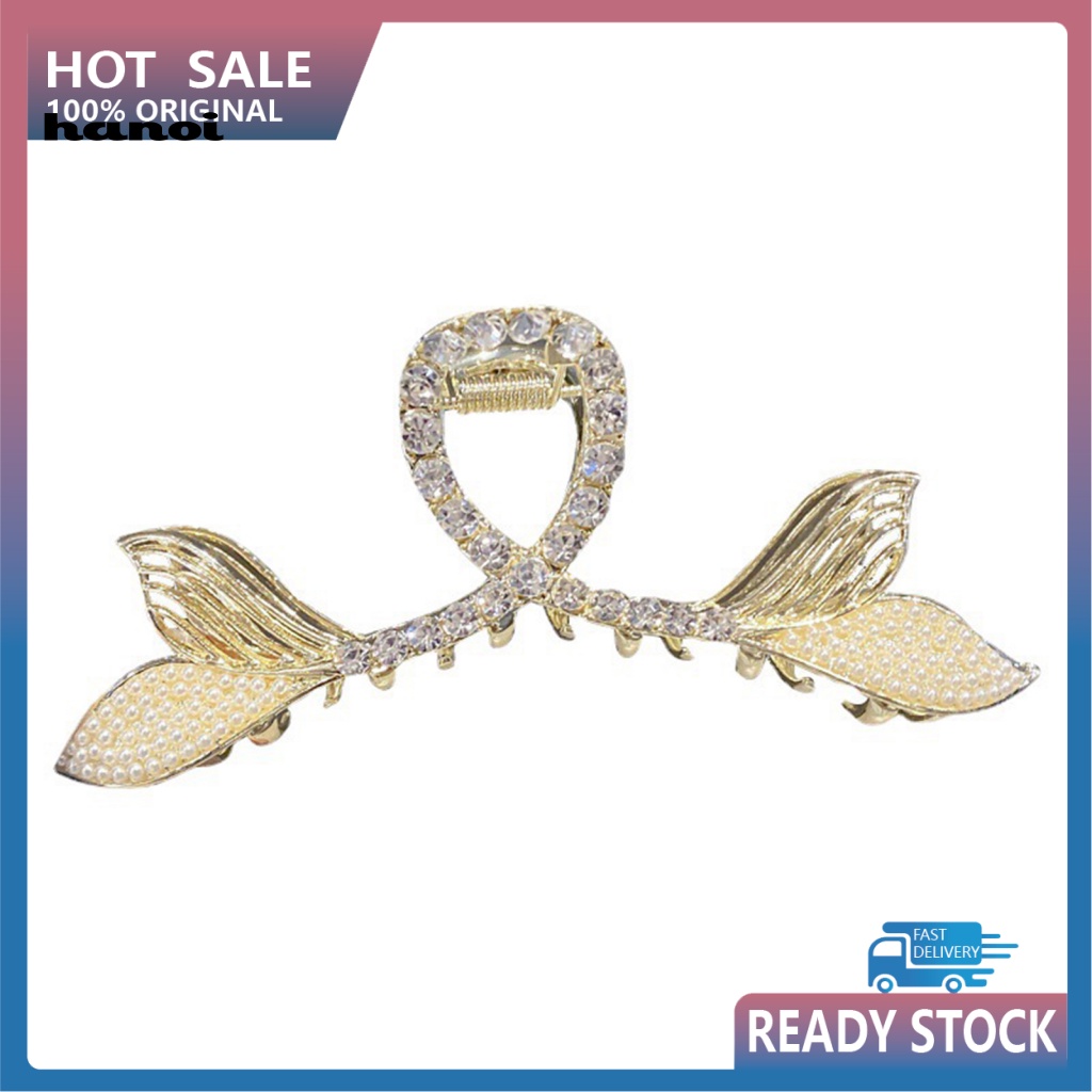 Kẹp Tóc Hình Đuôi Cá Đính Ngọc Trai Giả Sang Trọng