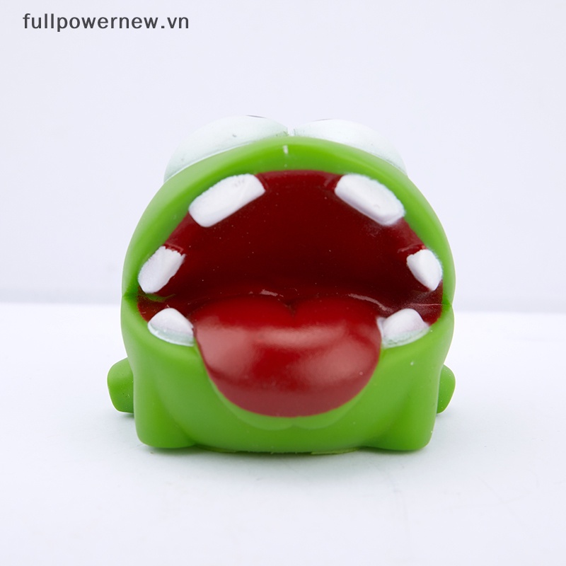 Fullpowernew Búp Bê Đồ Chơi Hình Ếch Cao Su om nom candy Quái Vật Có Dây Thừng vn