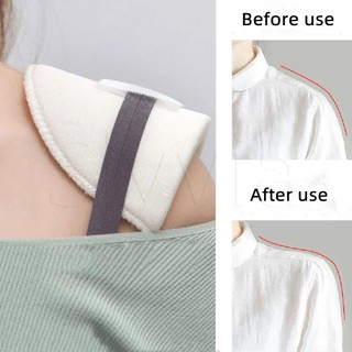 1 Cặp mút đệm vai unisex mềm mại tự dính chống trượt có thể tháo rời dùng để lót áo khoác / áo sơ mi DIY