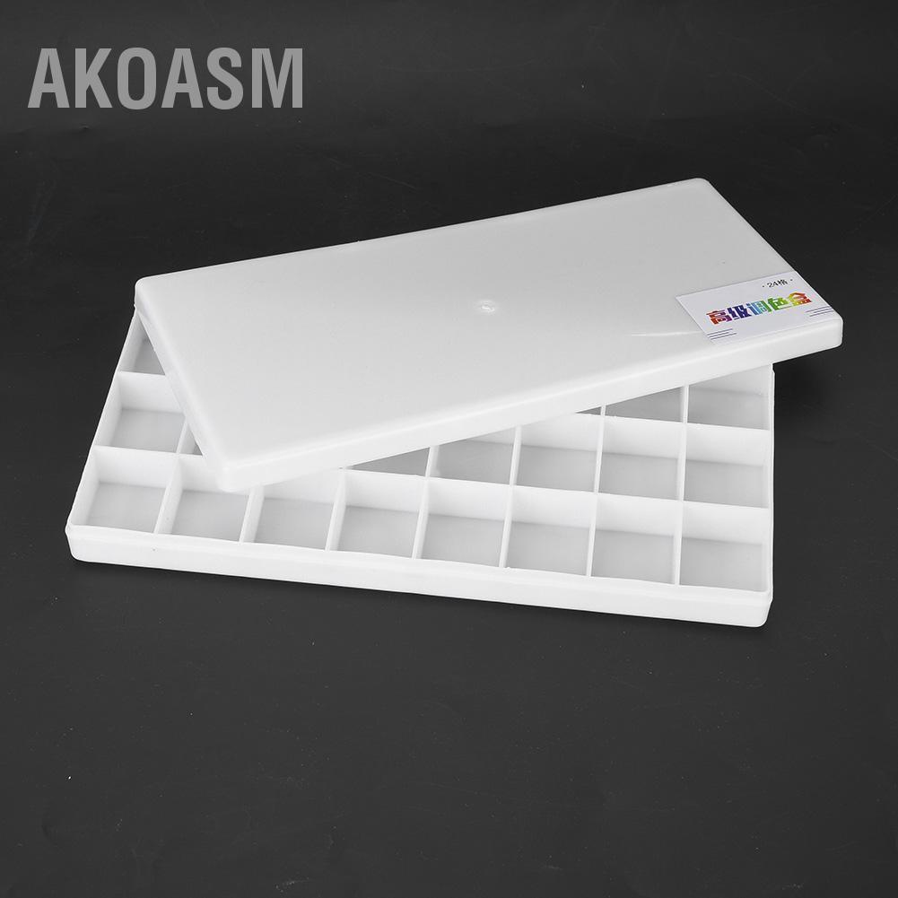 Khay đựng màu nước / bột màu sơn dầu acrylic, Bảng màu trộn hộp sơn sắc tố hình vuông AKOASM