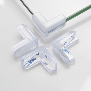 T COMBO 4 Bọc góc cạnh bàn hình vuông bằng silicon tiện lợi an toàn cho bé (Trái Tim/Mặt Cười/Đầu Tròn) SHERI