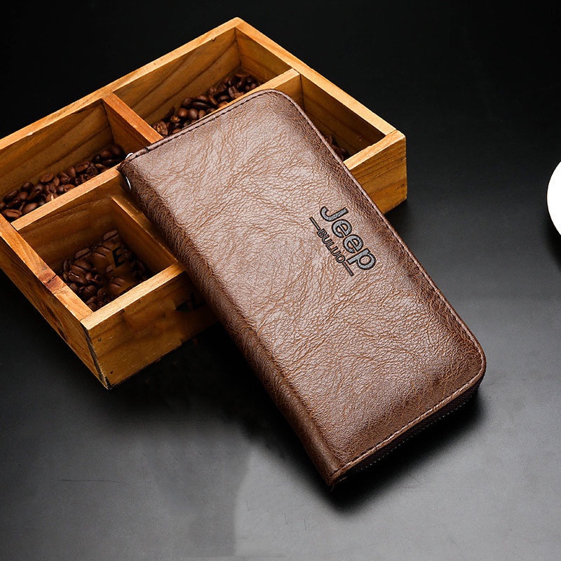 Ví Cầm Tay Nam Mẫu Mới Khóa Kéo Dài AFC5270