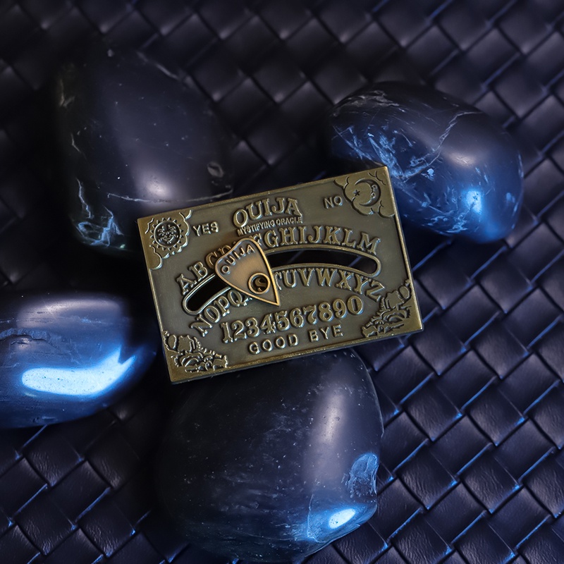 Ghim Cài Áo Hình Bảng Ouija Phong Cách Punk Halloween