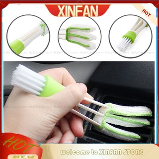 1 Bàn Chải Hai Đầu Vệ Sinh Lỗ Thông Gió Xe Hơi Đa Năng