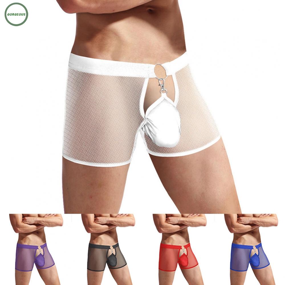 Mới Quần Lót Lưới Siêu Nhẹ Xuyên Thấu Gợi Cảm Cho Nam