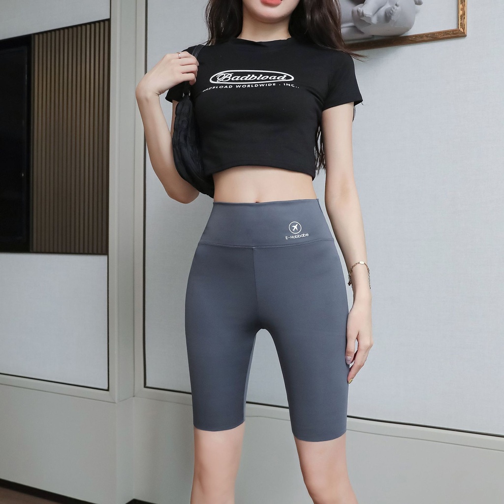 Quần Legging Thể Thao Hoạ Tiết Cá Mập Thiết Kế Ôm Sát Tôn Dáng