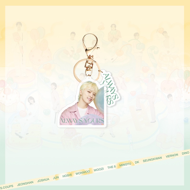 Móc Khóa Acrylic Hình Nhóm Nhạc Kpop Seventeen Mới