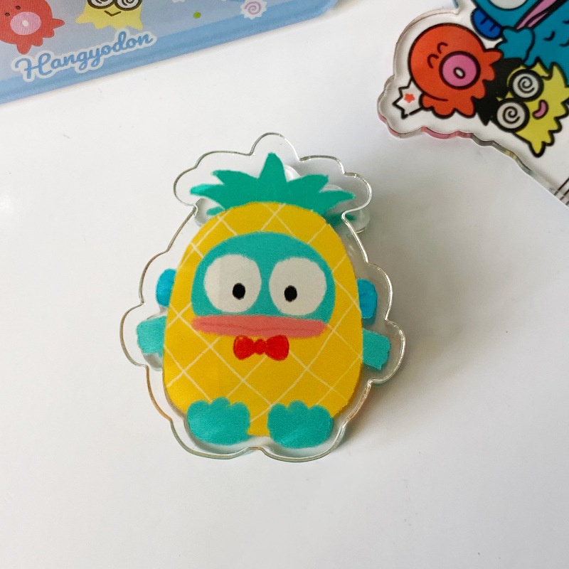 Sanrio Kẹp Niêm Phong Đồ Ăn Vặt Bằng Acrylic Hình Cá Hề Đa Năng Cho Nữ Sinh