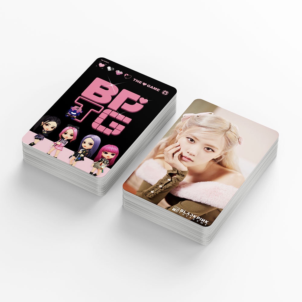 55pcs/box BLACK-PINK THE GAME Photocards LISA ROSE JENNIE JISOO Lomo Cards BPTG Black Pink Kpop Postcards New Arrivals