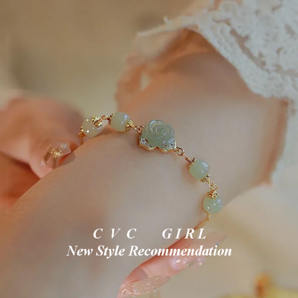 Vòng Tay Ngọc Bích Hetian Dễ Phối Đồ Thời Trang Cho Nữ