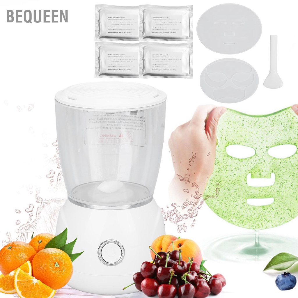 Bequeen Máy làm mặt nạ trái cây Mini DIY Bộ máy rau củ quả tự nhiên cho gia đình