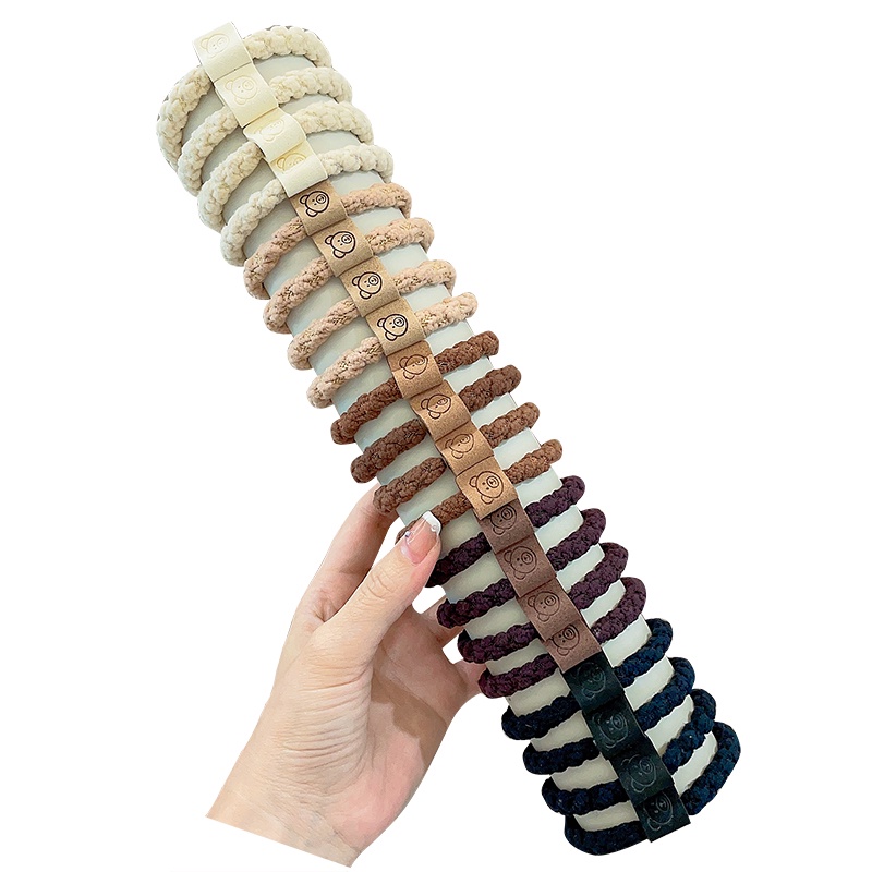 Dây Buộc Tóc Cao Su Co Giãn Không Đường May Thiết Kế Đơn Giản Cho Người Lớn