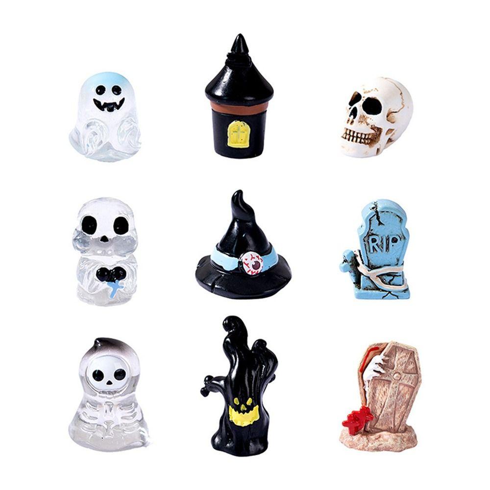 Augustine Quả Bí Ngô mini Bằng Nhựa resin Sáng Tạo Dễ Mang Theo Trang Trí Nhà Cửa Dịp halloween