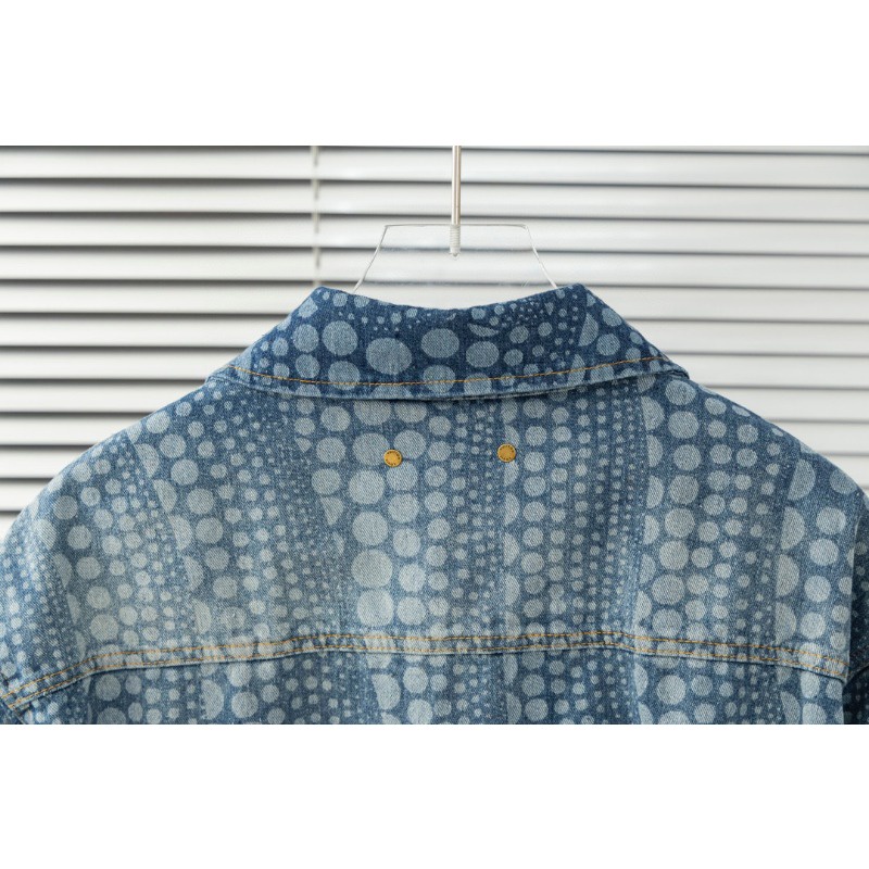 ❤️❤️ ❤️❤️ Áo Khoác Jean Nam Tay Dài Thêu Hoa Thời Trang