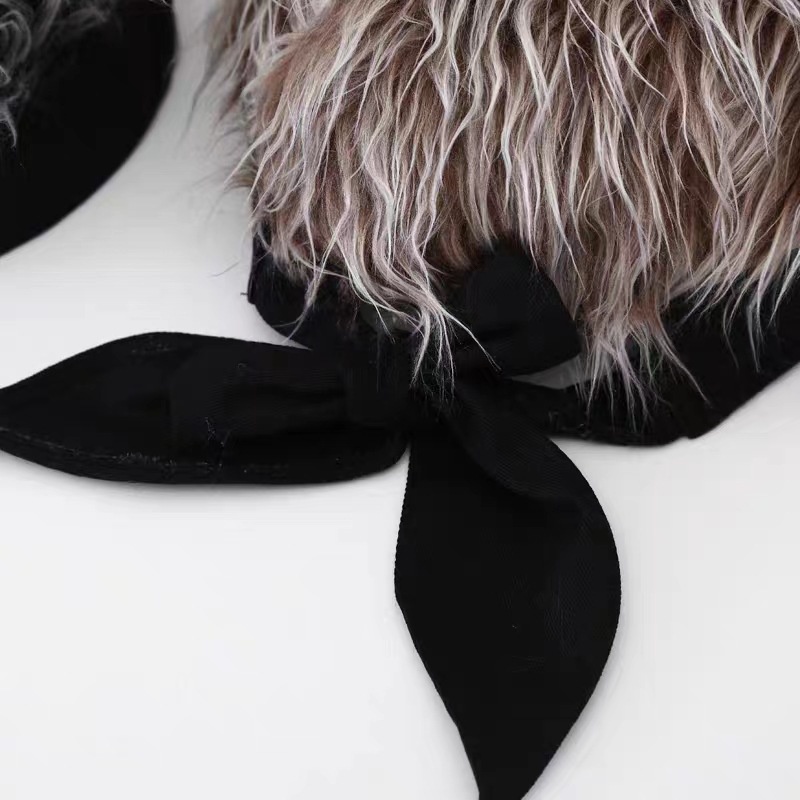 Mũ mới, tóc giả mô phỏng đẹp trai, mũ tóc ngắn, thắt nơ