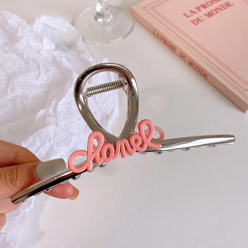 Kẹp Tóc Hình Cá Mập Màu Bạc Kích Thước Lớn Thời Trang 2023