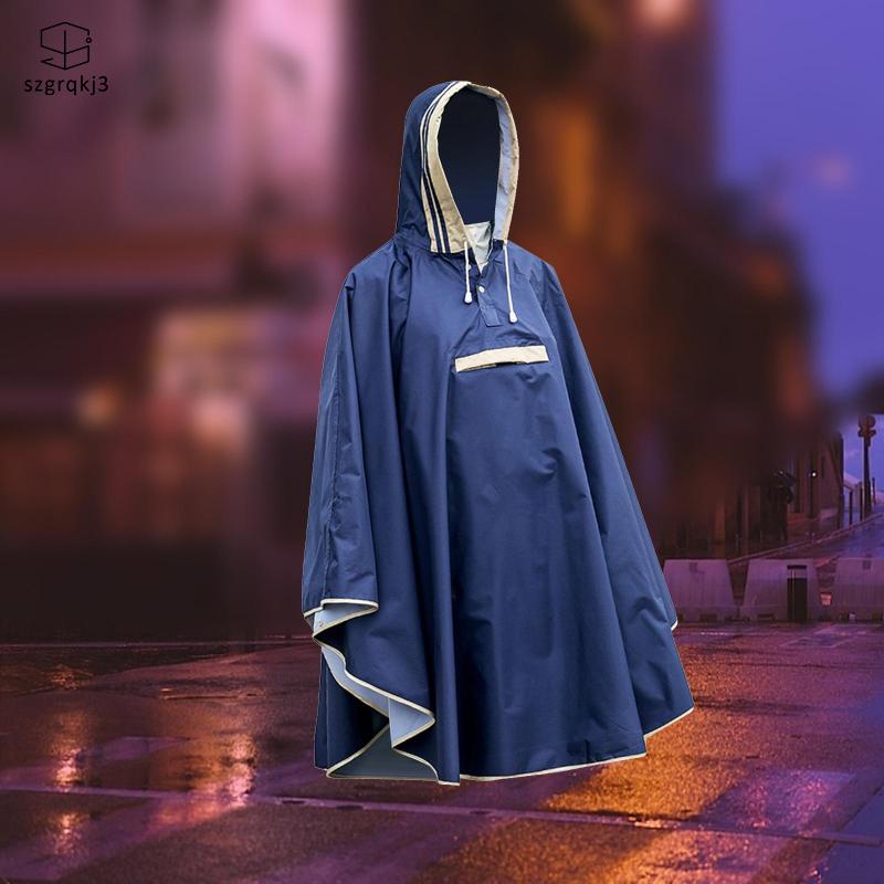 Áo Mưa Poncho Có Mũ Trùm Chống Nước Có Thể Tái Sử Dụng Cho Nam Nữ