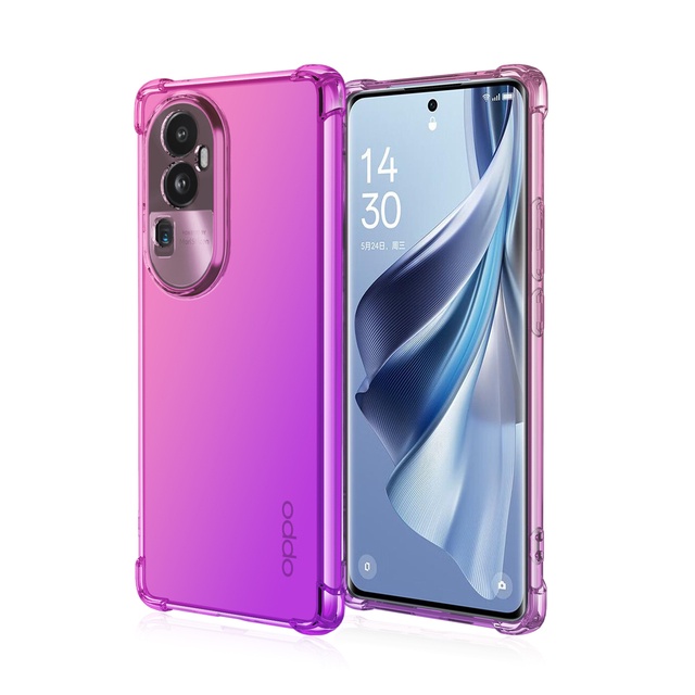 Ốp Điện Thoại Silicon Màu Gradient Cho Oppo Reno 10 Pro Plus Reno 10 Pro + 9 Pro Reno8T 9