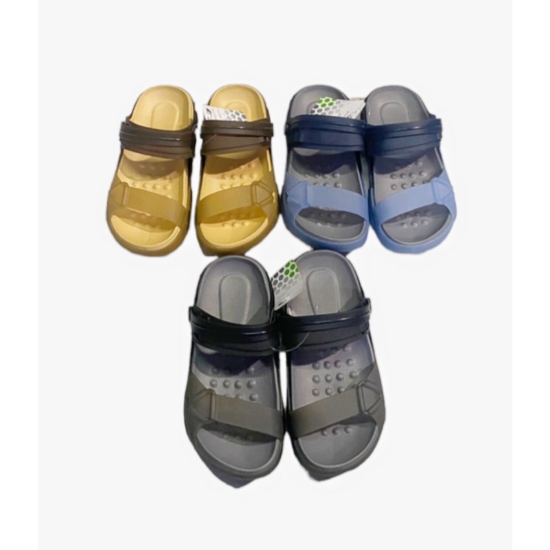 DÉP NHỰA QUAI NGANG NAM QUAI HAI MÀUE. MỀM size 40-44