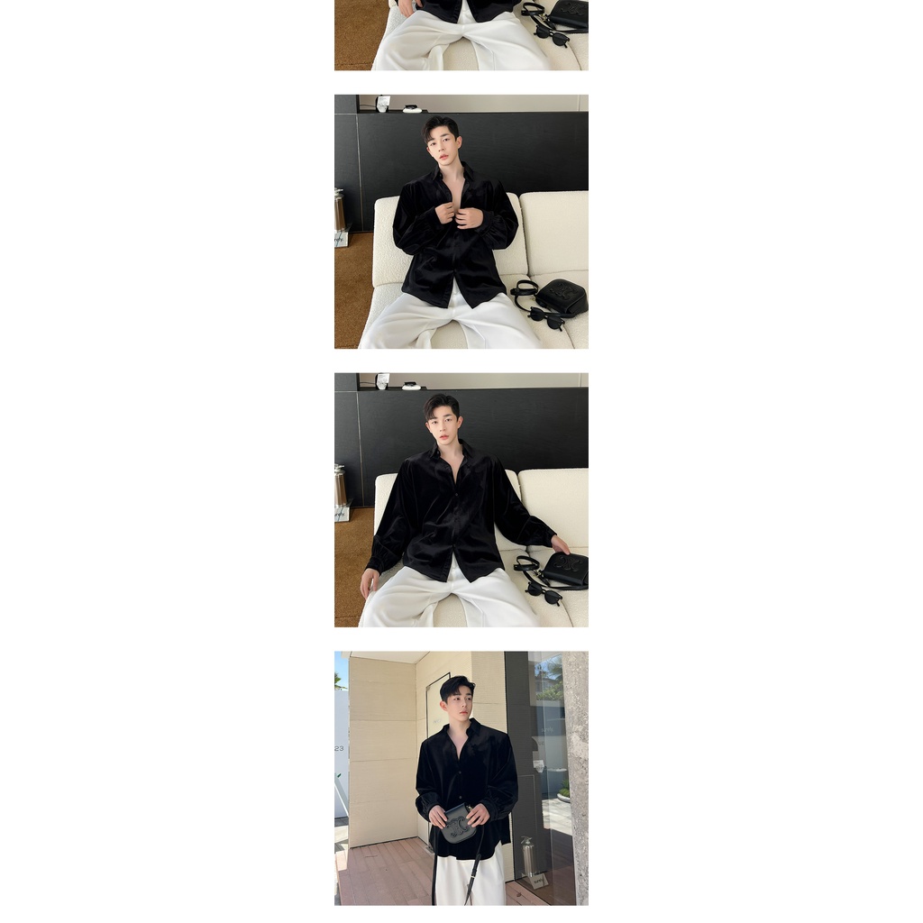 Áo Sơ Mi Nam Dài Tay Phong Cách Đường Phố Cá Tính