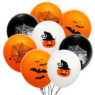 Lễ hội ma halloween trang trí bí ngô bóng bay cao su happy party baloon ballon