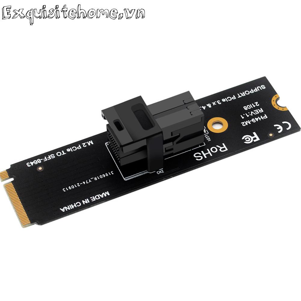 M.2 nvme to u.2 riser card mkey pciex4 to sff8643 expansion card for desktops