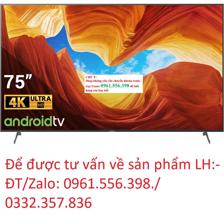 [NEW] Smart Tivi Sony 75 Inch KD-75X9000H 4K UHD &lt; Chính hãng BH:24 tháng tại nhà toàn quốc &gt;