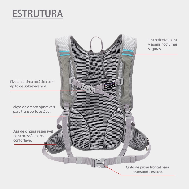 Ba Lô Leo Núi Dung Tích 12l Siêu Nhẹ Tiện Dụng