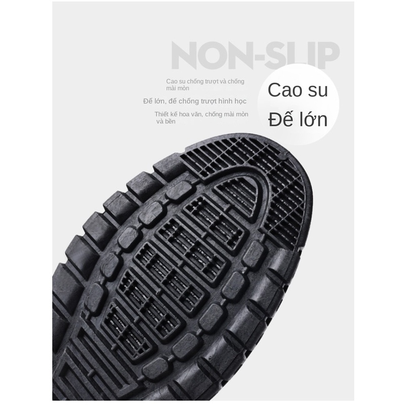 Giày da nam slip on s mules thời trang giày da đế thấp đế dày
