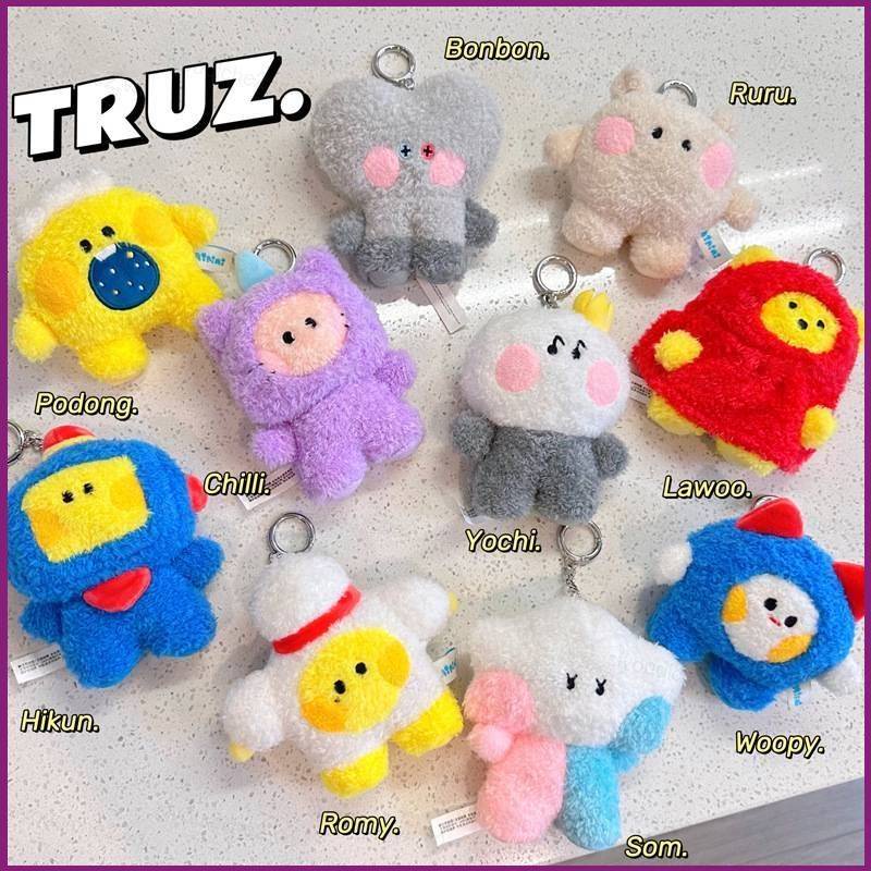 Treasure truz mini plush dolls gift for girls bag mặt dây chuyền keychain hikun podong chilli stuffed toys for kids ys2